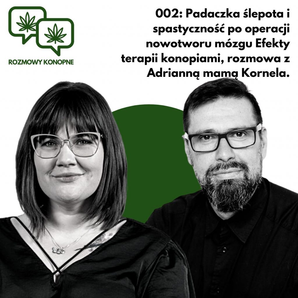 ROZMOWY KONOPNE 002: Padaczka ślepota i spastyczność po operacji nowotworu mózgu Efekty terapii konopiami, rozmowa z Adrianną